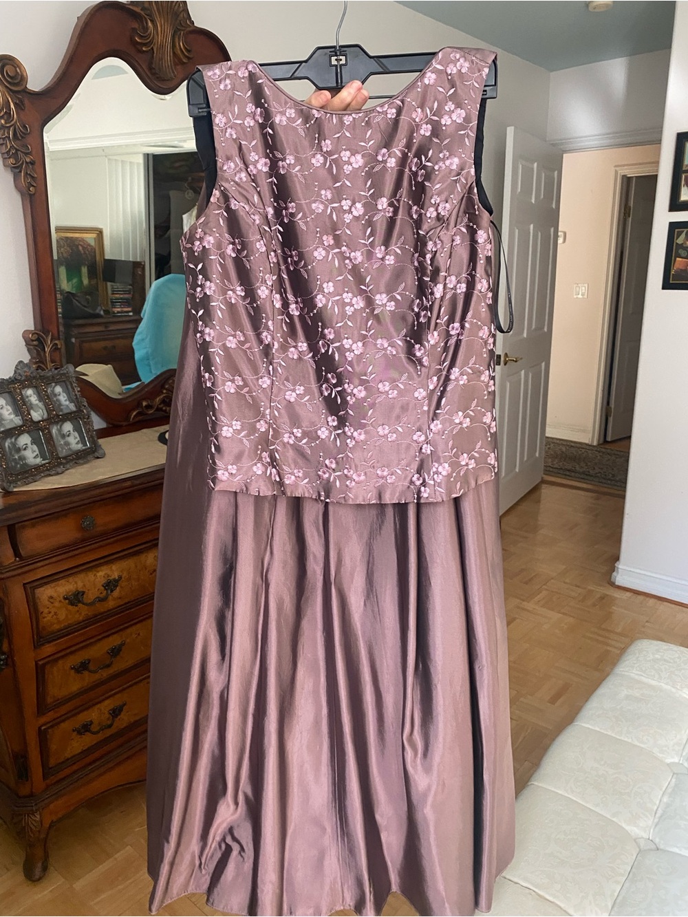 2 piece evening gown